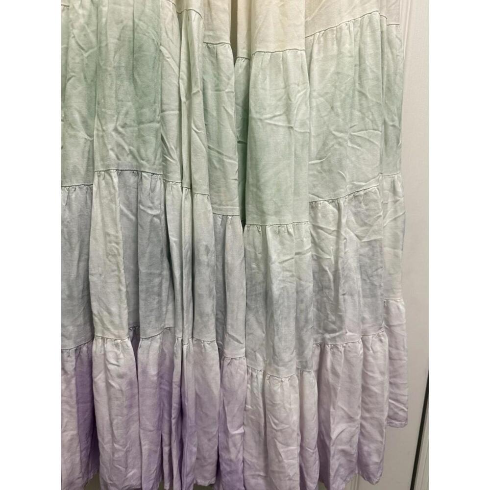 Whimsical Storia Pastel Tie-Dye Colorful Sundress Maxi Dress Size Small - Picture 4 of 10